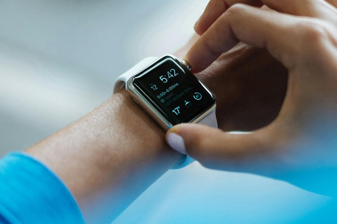 Apple Watch on wrist